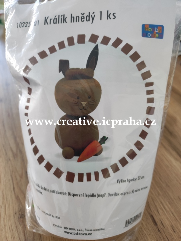 skládačka Králík hnědý 1 ks 10225701
